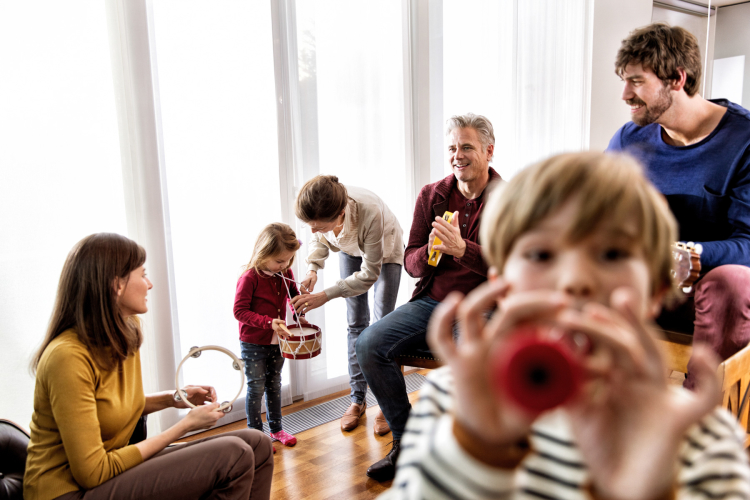 Family Playing